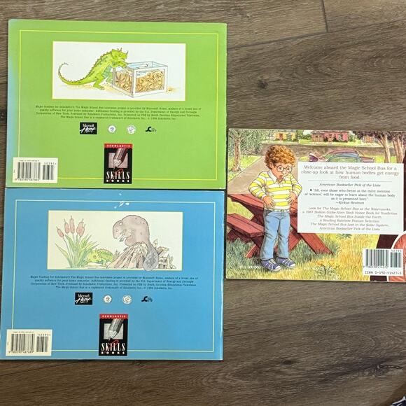 Magic School Bus 3 Scholastic Paperback Books Science Explorations Human Body - Picture 5 of 8